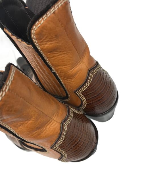 DSQUARED2（ディースクエアード）DSQUARED2 (ディースクエアード) ウェスタンブーツ ブラウン サイズ:43の古着・服飾アイテム