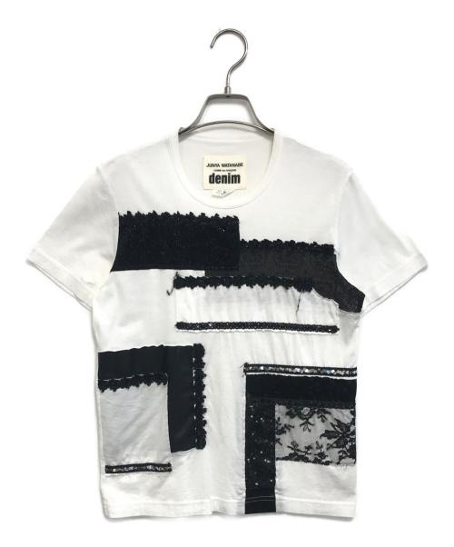 JUNYA WATANABE COMME des GARCONS（(ジュンヤワタナベ コムデギャルソン）JUNYA WATANABE COMME des GARCONS ((ジュンヤワタナベ コムデギャルソン) 装飾Tシャツ ホワイト サイズ:Sの古着・服飾アイテム