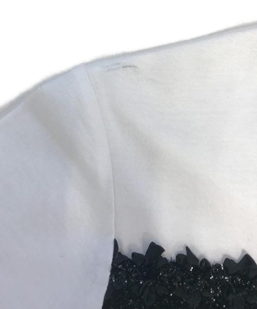 JUNYA WATANABE COMME des GARCONS（(ジュンヤワタナベ コムデギャルソン）JUNYA WATANABE COMME des GARCONS ((ジュンヤワタナベ コムデギャルソン) 装飾Tシャツ ホワイト サイズ:Sの古着・服飾アイテム