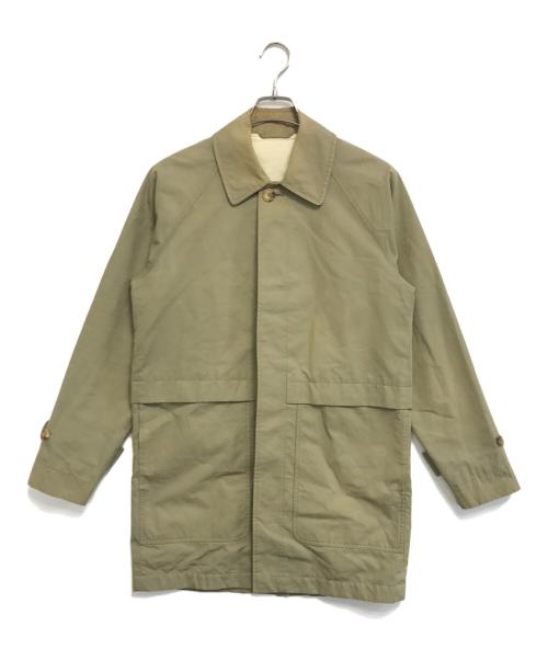 S.E.H Kelly（エスイーエイチケリー）S.E.H Kelly (エスイーエイチケリー) ステンカラーコート オリーブ サイズ:XSの古着・服飾アイテム