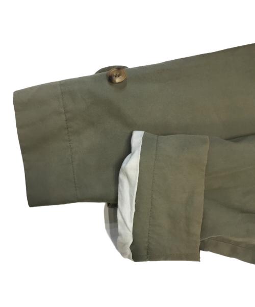 S.E.H Kelly（エスイーエイチケリー）S.E.H Kelly (エスイーエイチケリー) ステンカラーコート オリーブ サイズ:XSの古着・服飾アイテム