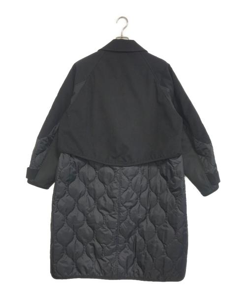 PUBLIC TOKYO（パブリックトウキョウ）PUBLIC TOKYO (パブリックトウキョウ) キルトスウェードコンビコート ブラック サイズ:01の古着・服飾アイテム