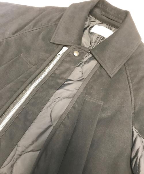 PUBLIC TOKYO（パブリックトウキョウ）PUBLIC TOKYO (パブリックトウキョウ) キルトスウェードコンビコート ブラック サイズ:01の古着・服飾アイテム