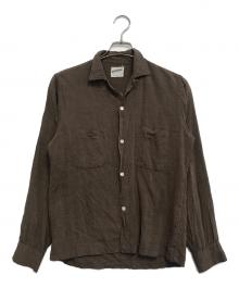National（ナショナル）の古着「オープンカラーシャツ」｜ブラウン