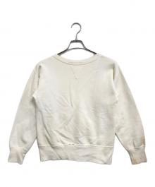VINTAGE（ヴィンテージ）の古着「前Vスウェット」｜ホワイト