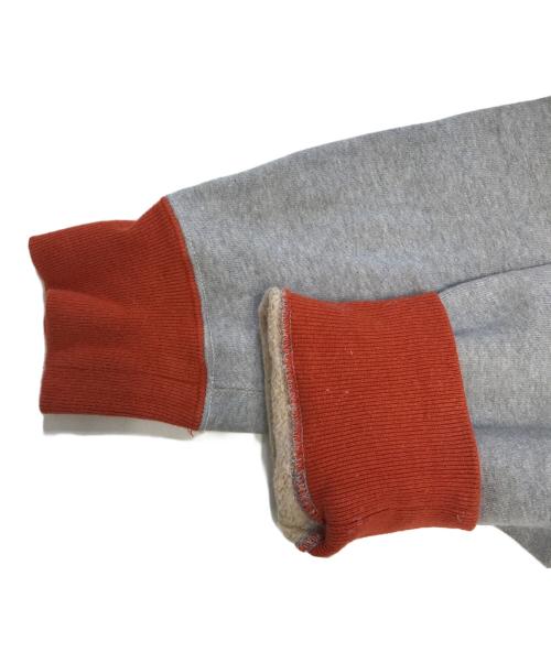 HUMAN MADE（ヒューマンメイド）HUMAN MADE (ヒューマンメイド) 2トーンハーフジップパーカー グレー×オレンジ サイズ:XLの古着・服飾アイテム