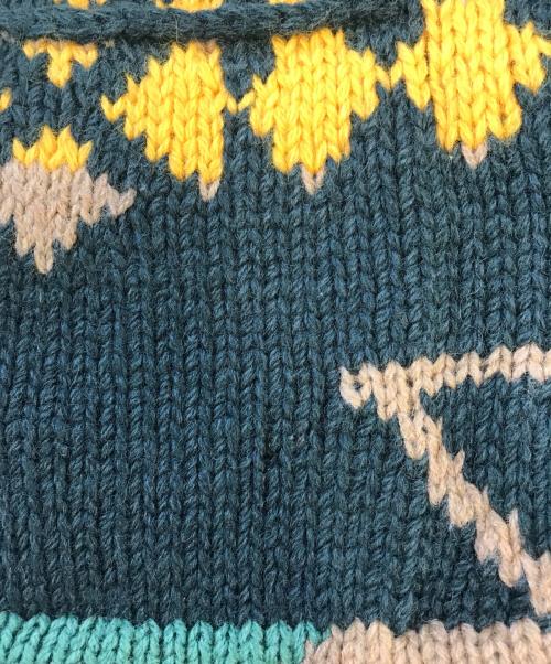 POLO RALPH LAUREN（ポロ・ラルフローレン）POLO RALPH LAUREN (ポロ・ラルフローレン) ネイティブ柄ショールカラーカーディガン レッド サイズ:XLの古着・服飾アイテム