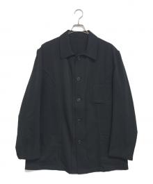 Y's for men（ワイズフォーメン）の古着「ウールギャバカバーオール」｜ブラック