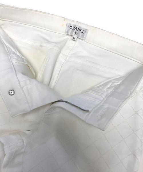 CHANEL（シャネル）CHANEL (シャネル) マトラッセパンツ ホワイト サイズ:36の古着・服飾アイテム
