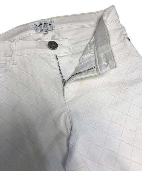 CHANEL（シャネル）CHANEL (シャネル) マトラッセパンツ ホワイト サイズ:36の古着・服飾アイテム