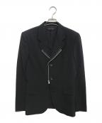 COMME des GARCONSコムデギャルソン）の古着「ジップデザインテーラードジャケット」｜ブラック