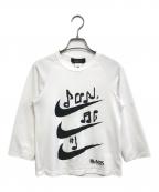 BLACK COMME des GARCONS×NIKEブラックコムデギャルソン×ナイキ）の古着「ロングスリーブカットソー」｜ホワイト