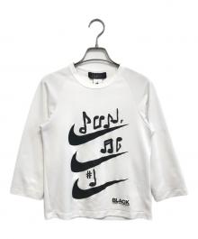 BLACK COMME des GARCONS×NIKE（ブラックコムデギャルソン×ナイキ）の古着「ロングスリーブカットソー」｜ホワイト