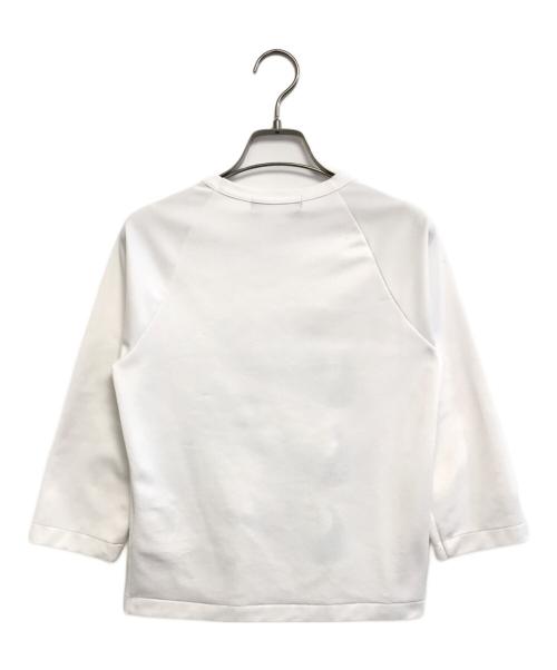 BLACK COMME des GARCONS（ブラックコムデギャルソン）BLACK COMME des GARCONS (ブラックコムデギャルソン) NIKE (ナイキ) ロングスリーブカットソー ホワイト サイズ:XSの古着・服飾アイテム
