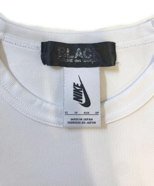 BLACK COMME des GARCONS（ブラックコムデギャルソン）BLACK COMME des GARCONS (ブラックコムデギャルソン) NIKE (ナイキ) ロングスリーブカットソー ホワイト サイズ:XSの古着・服飾アイテム