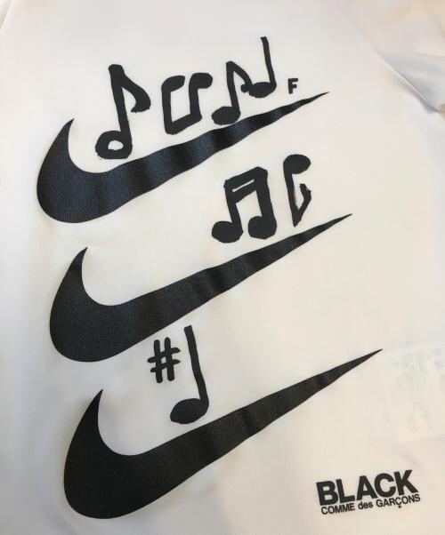 BLACK COMME des GARCONS（ブラックコムデギャルソン）BLACK COMME des GARCONS (ブラックコムデギャルソン) NIKE (ナイキ) ロングスリーブカットソー ホワイト サイズ:XSの古着・服飾アイテム