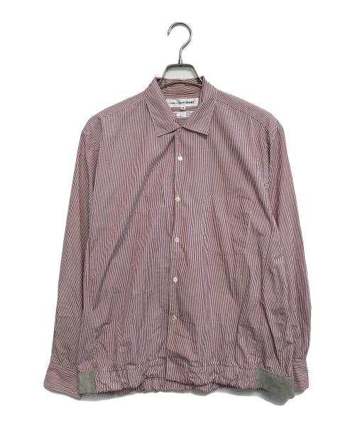 COMME des GARCONS SHIRT（コムデギャルソンシャツ）COMME des GARCONS SHIRT (コムデギャルソンシャツ) ストライプシャツ レッド サイズ:Ⅿの古着・服飾アイテム