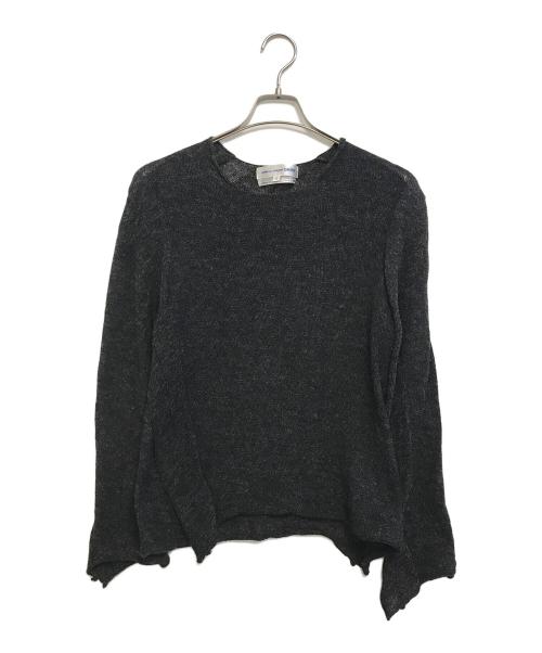 COMME des GARCONS SHIRT（コムデギャルソンシャツ）COMME des GARCONS SHIRT (コムデギャルソンシャツ) 変形ニット グレー サイズ:表記なしの古着・服飾アイテム