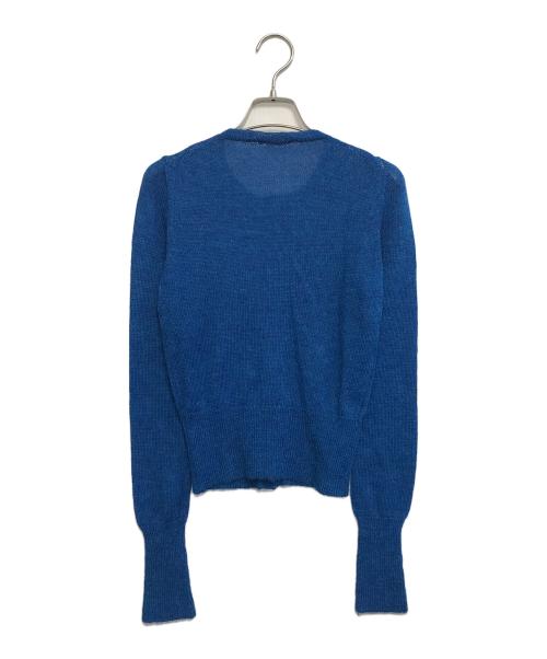 PRADA（プラダ）PRADA (プラダ) アルパカニットカーディガン ブルー サイズ:38の古着・服飾アイテム