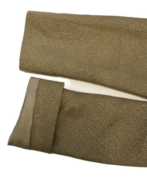 DRIES VAN NOTEN（ドリスヴァンノッテン）DRIES VAN NOTEN (ドリスヴァンノッテン) ラメテーラードジャケット ベージュ サイズ:表記なしの古着・服飾アイテム