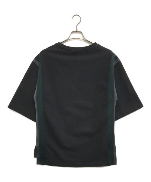 DRIES VAN NOTEN（ドリスヴァンノッテン）DRIES VAN NOTEN (ドリスヴァンノッテン) サイドライン半袖スウェット ブラック サイズ:Smallの古着・服飾アイテム