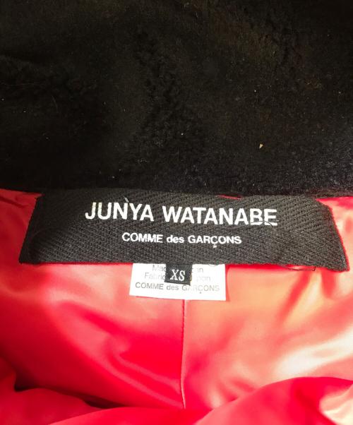 JUNYA WATANABE COMME des GARCONS（ジュンヤワタナベ コムデギャルソン）JUNYA WATANABE COMME des GARCONS ((ジュンヤワタナベ コムデギャルソン) フーデットダウンジャケット ブラック サイズ:XSの古着・服飾アイテム