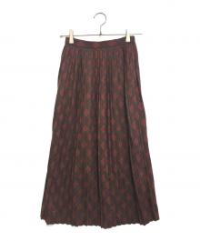 COMME des GARCONS（コムデギャルソン）の古着「チェックプリーツスカート」｜ブラウン