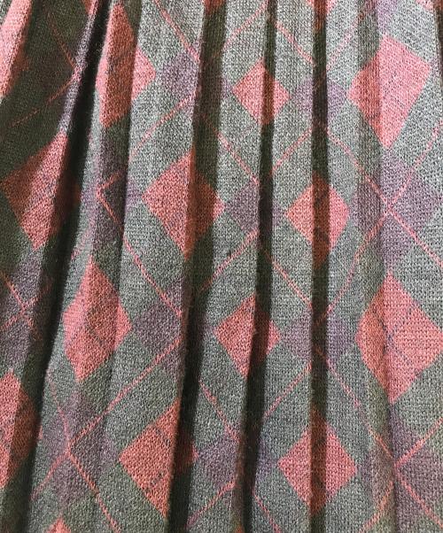 COMME des GARCONS（コムデギャルソン）COMME des GARCONS (コムデギャルソン) チェックプリーツスカート ブラウン サイズ:表記なしの古着・服飾アイテム