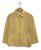 COMME des GARCONS SHIRTコムデギャルソンシャツ）の古着「シアサッカージップアップジャケット」｜イエロー