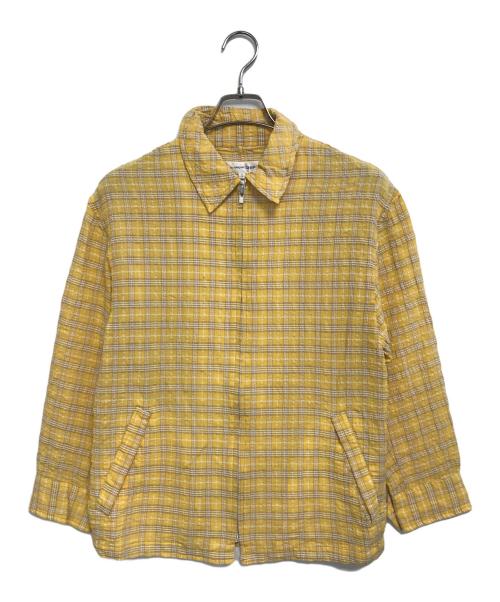 COMME des GARCONS SHIRT（コムデギャルソンシャツ）COMME des GARCONS SHIRT (コムデギャルソンシャツ) シアサッカージップアップジャケット イエロー サイズ:Ｓの古着・服飾アイテム