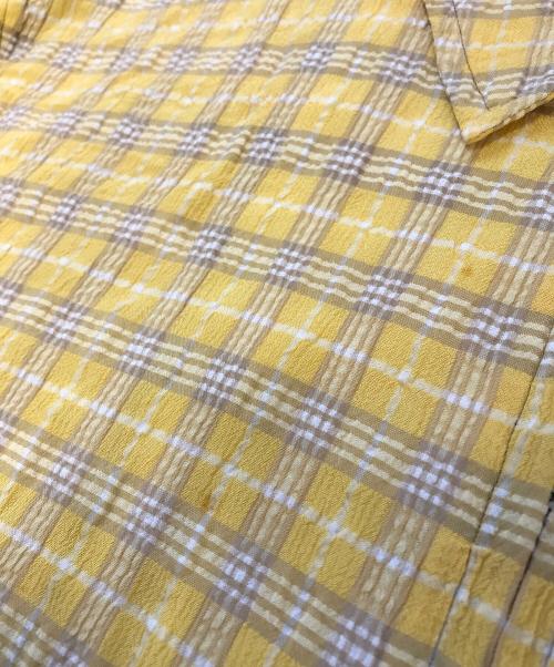 COMME des GARCONS SHIRT（コムデギャルソンシャツ）COMME des GARCONS SHIRT (コムデギャルソンシャツ) シアサッカージップアップジャケット イエロー サイズ:Ｓの古着・服飾アイテム