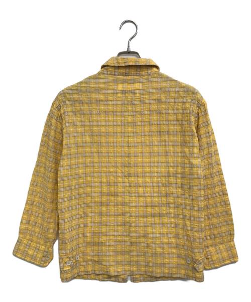 COMME des GARCONS SHIRT（コムデギャルソンシャツ）COMME des GARCONS SHIRT (コムデギャルソンシャツ) シアサッカージップアップジャケット イエロー サイズ:Ｓの古着・服飾アイテム