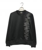 COMME des GARCONS HOMME PLUSコムデギャルソンオムプリュス）の古着「サイドジッププリントスウェット」｜ブラック