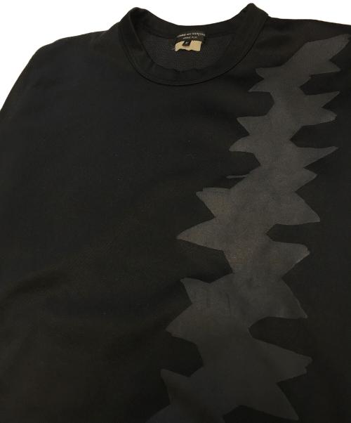 COMME des GARCONS HOMME PLUS（コムデギャルソンオムプリュス）COMME des GARCONS HOMME PLUS (コムデギャルソンオムプリュス) サイドジッププリントスウェット ブラック サイズ:Ⅿの古着・服飾アイテム