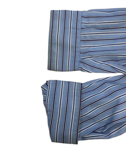 COMME des GARCONS SHIRT（コムデギャルソンシャツ）COMME des GARCONS SHIRT (コムデギャルソンシャツ) ストライプジップアップジャケット ブルー サイズ:Ⅼの古着・服飾アイテム