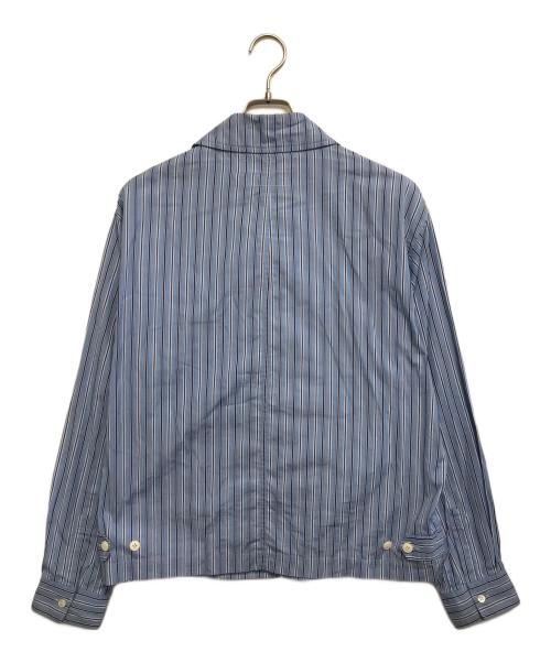 COMME des GARCONS SHIRT（コムデギャルソンシャツ）COMME des GARCONS SHIRT (コムデギャルソンシャツ) ストライプジップアップジャケット ブルー サイズ:Ⅼの古着・服飾アイテム