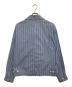 COMME des GARCONS SHIRT (コムデギャルソンシャツ) ストライプジップアップジャケット ブルー サイズ:Ⅼ：30000円
