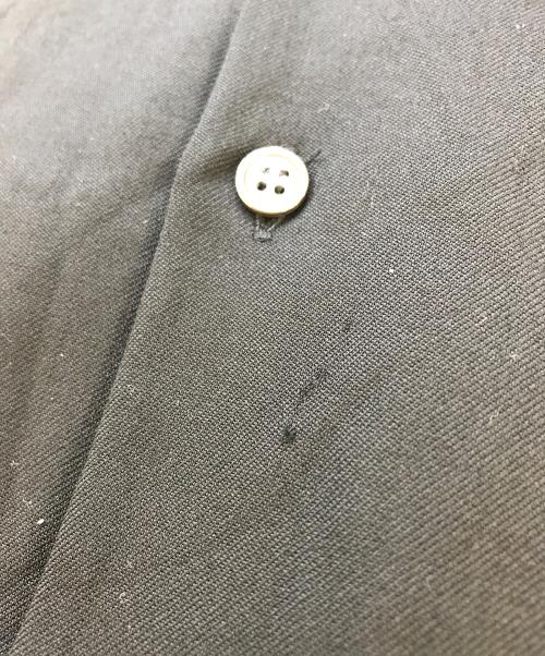 COMME des GARCONS（コムデギャルソン）COMME des GARCONS (コムデギャルソン) ウールギャバオープンカラーシャツ ブラック サイズ:Ｓの古着・服飾アイテム