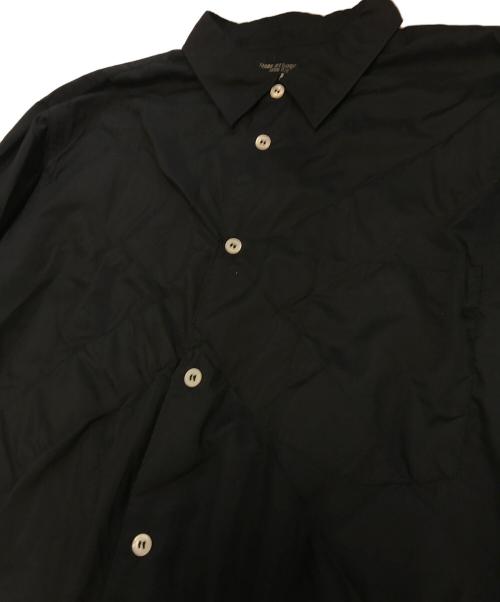 COMME des GARCONS HOMME PLUS（コムデギャルソンオムプリュス）COMME des GARCONS HOMME PLUS (コムデギャルソンオムプリュス) クロスデザインシャツ ブラック サイズ:Ⅿの古着・服飾アイテム