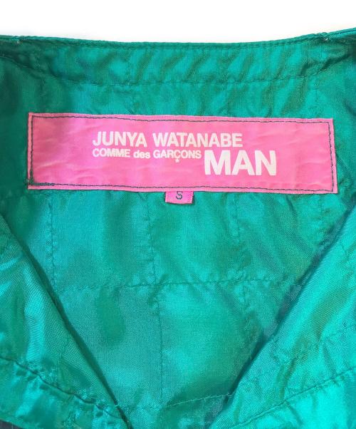 JUNYA WATANABE COMME des GARCONS MAN PINK（ジュンヤワタナベ コムデギャルソンマン ピンク）JUNYA WATANABE COMME des GARCONS MAN PINK (ジュンヤワタナベ コムデギャルソンマン ピンク) 装飾ヘンリーネックカットソー グリーン サイズ:Sの古着・服飾アイテム