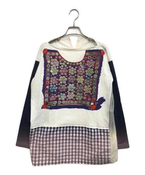 TAO COMME des GARCONS（タオ コムデギャルソン）TAO COMME des GARCONS (タオ コムデギャルソン) 切替カットソー マルチカラー サイズ:Mの古着・服飾アイテム