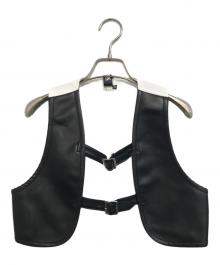 BLACK COMME des GARCONS（ブラックコムデギャルソン）の古着「ベスト」｜ホワイト×ブラック