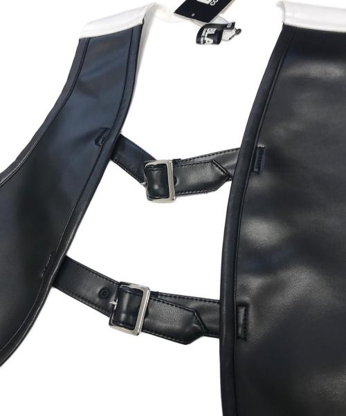 BLACK COMME des GARCONS（ブラックコムデギャルソン）BLACK COMME des GARCONS (ブラックコムデギャルソン) ベスト ホワイト×ブラック サイズ:S 未使用品の古着・服飾アイテム