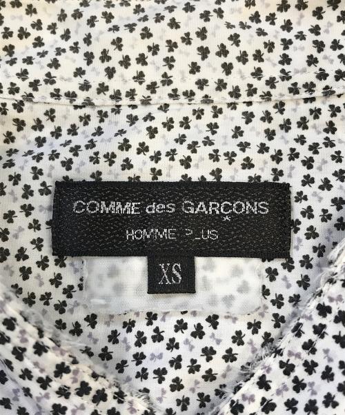 COMME des GARCONS HOMME PLUS（コムデギャルソンオムプリュス）COMME des GARCONS HOMME PLUS (コムデギャルソンオムプリュス) 花柄フリルシャツ ホワイト サイズ:XSの古着・服飾アイテム