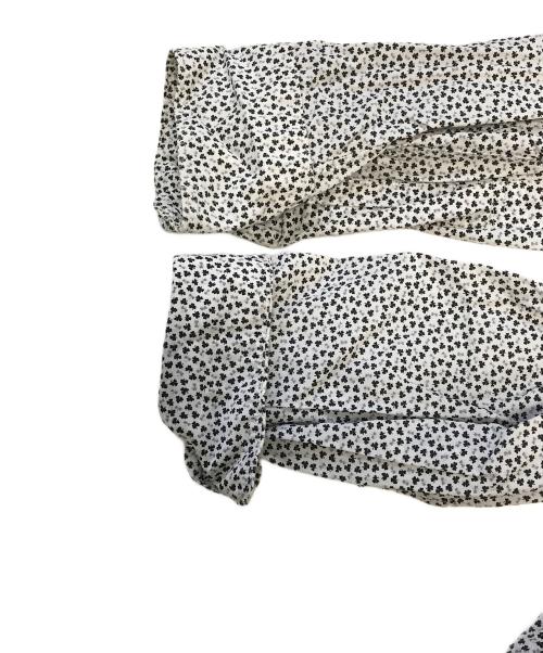 COMME des GARCONS HOMME PLUS（コムデギャルソンオムプリュス）COMME des GARCONS HOMME PLUS (コムデギャルソンオムプリュス) 花柄フリルシャツ ホワイト サイズ:XSの古着・服飾アイテム
