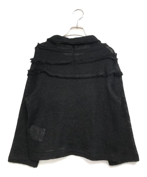 tricot COMME des GARCONS（トリココムデギャルソン）tricot COMME des GARCONS (トリココムデギャルソン) 装飾襟付モヘアニット ブラック サイズ:Mの古着・服飾アイテム