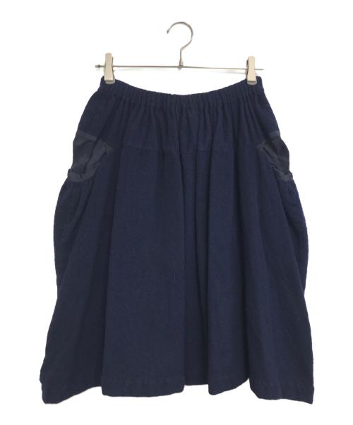 tricot COMME des GARCONS（トリココムデギャルソン）tricot COMME des GARCONS (トリココムデギャルソン) バルーンウールスカート ネイビー サイズ:表記なしの古着・服飾アイテム