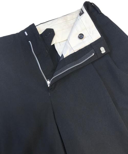 COMME des GARCONS HOMME PLUS（コムデギャルソンオムプリュス）COMME des GARCONS HOMME PLUS (コムデギャルソンオムプリュス) ウールギャバタックパンツ ブラック サイズ:Mの古着・服飾アイテム