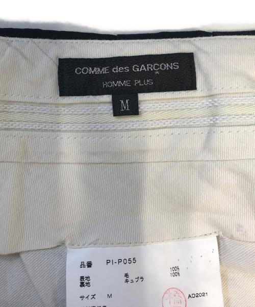 COMME des GARCONS HOMME PLUS（コムデギャルソンオムプリュス）COMME des GARCONS HOMME PLUS (コムデギャルソンオムプリュス) ウールギャバタックパンツ ブラック サイズ:Mの古着・服飾アイテム