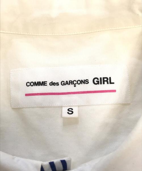 COMME des GARCONS GIRL（コムデギャルソンガール）COMME des GARCONS GIRL (コムデギャルソンガール) 丸襟切替シャツ ホワイト サイズ:Sの古着・服飾アイテム